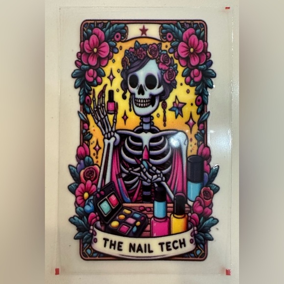 The Skeleton Family Stickers 3D UV DTF, 7.5cmx4.5cm waterproof transfer decal 10 - Picture 4 of 12